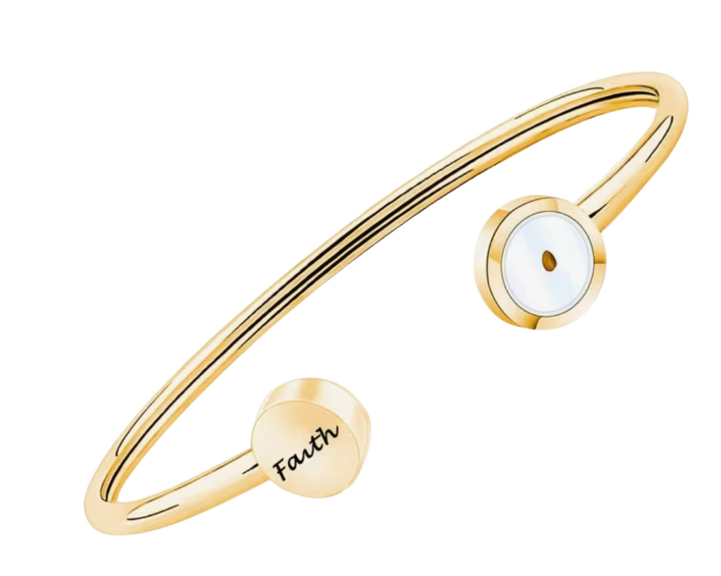 Pulsera dorada "Faith"