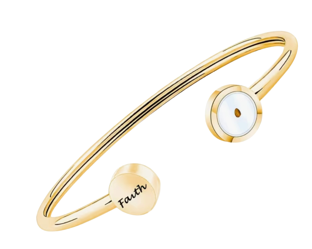 Pulsera dorada "Faith"