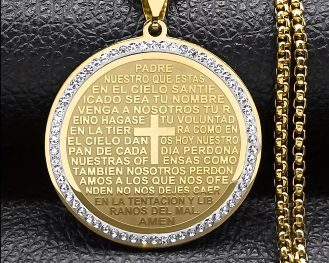 Collar Dorado Padre Nuestro