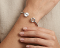 Pulsera plateada "Faith"