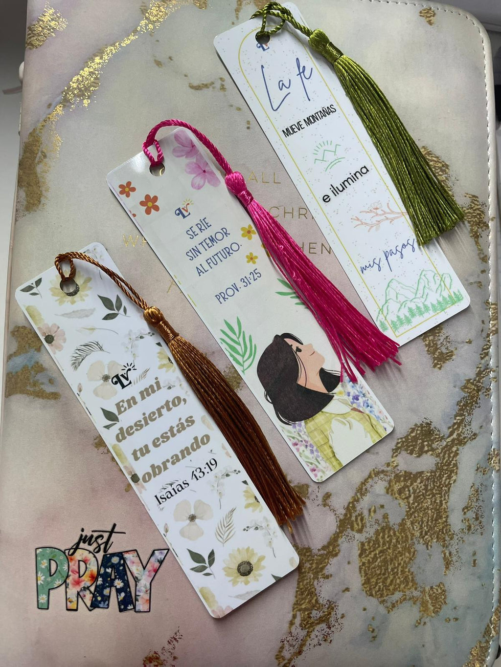 Marcador "La fe mueve montañas"